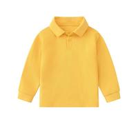Langarm T-Shirt Für Kinder Kleinkind Poloshirts Für Jungen Klassisches Polo Shirt Jungen & Mädchen Sommer Einfarbig Tops Atmungsaktive Lässige Schaltflächen Kleidung