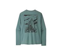 Patagonia Herren Langarmshirt Capilene Cool Daily Cloud Crag – Gr. L – Blue Sage X-Dye