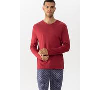 Mey Nachtwäsche Longsleeve Serie Solid Night True Red Herren Größe S