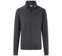 HAKRO Regular Fit Longsleeve karbongrau, Einfarbig