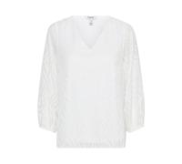 Langarmbluse B.YOUNG "Langarm-Bluse BYFRIKKE", Damen, Gr. 38, beige (sanftes weiß), Obermaterial: 100% Polyester PES., Blusen (15784030-38) sanftes weiß