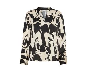 Langarmbluse B.YOUNG "Langarm-Bluse BYJINNY", Damen, Gr. 36, schwarz (schwarz mix), Obermaterial: 100% Polyester PES., Blusen (72552565-36) schwarz mix