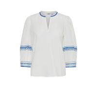 Langarmbluse B.YOUNG "Langarm-Bluse BYJIYA", Damen, Gr. 38, blau (palace blau sun mix), Obermaterial: 100% Baumwolle CO., Blusen (84231302-38) palace blau sun mix