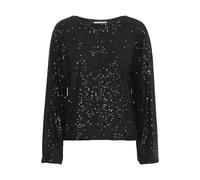 Langarmbluse B.YOUNG "Langarm-Shirt BYSOLIA", Damen, Gr. S, schwarz, Obermaterial: 95% Polyester PES. 5% Elasthan EL., Tops (50677913-S) schwarz