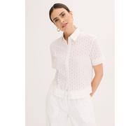 Bluse mit Lochstickerei 40