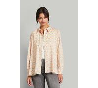 Langarmbluse BUGATTI, Damen, Gr. 48, grün (mint), 100% Baumwolle, normal, ohne Ausschnitt, 1-Knopf-Manschette, Blusen Langarmbluse, mit verdeckter Knopfleiste (33138539-48)