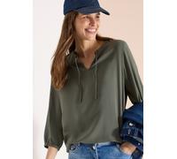 Langarmbluse CECIL, Damen, Gr. 3XL, khaki, Stoff, 100% Viskose, unifarben, klassisch normal, Rundhals, elastischer Bund, Blusen, aus softer Viskose (44185311-XXXL) khaki