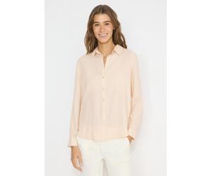 Langarmbluse CECIL, Damen, Gr. 3XL, pearl beige, Stoff, 100% Viskose, unifarben, klassisch normal, V-Ausschnitt, Manschette, Blusen, aus softer Viskose (54929500-XXXL) pearl beige