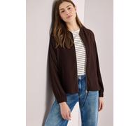 Langarmbluse CECIL, Damen, Gr. L (42), macchiato braun, Stoff, 60% Viskose, 39% Polyester, 1% Elasthan, unifarben, klassisch normal, Rundhals, elastischer Bund, Blusen, Rundhalsausschnitt (47873566-L)