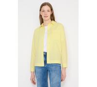 Langarmbluse CECIL, Damen, Gr. L (42), iced gelb, Web, 100% Baumwolle, unifarben, klassisch normal, V-Ausschnitt, Bündchen, Blusen, aus reiner Baumwolle (97465149-L) iced gelb