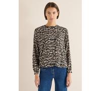 Langarmbluse CECIL, Damen, Gr. L (42), raw khaki, Stoff, 100% Viskose, gemustert, normal normal, Rundhals, Bündchen, Blusen, mit grafischem Muster (47314209-L) raw khaki