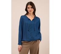 Cecil Damen Lyocell Bluse in Blau, Gr: M