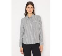 Cecil Damen Streifen Flanell-Hemdbluse in Grau, Gr: M