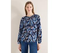 Langarmbluse CECIL, Damen, Gr. S (38), cloud blau, Stoff, 100% Viskose, gemustert, normal normal, Rundhals, abgesteppt, Blusen, aus softer Viskose (36783929-S) cloud blau
