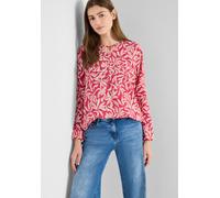 Langarmbluse CECIL, Damen, Gr. XL (44), beetroot pink, Stoff, 100% Viskose, geblümt, klassisch normal, Rundhals, elastischer Bund, Blusen, aus softer Viskose (59187350-XL) beetroot pink