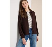 Langarmbluse CECIL, Damen, Gr. XL (44), macchiato braun, Stoff, 60% Viskose, 39% Polyester, 1% Elasthan, unifarben, comfort fit normal, Rundhals, elastischer Bund, Blusen, Rundhalsausschnitt (47873566