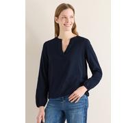 Bluse in Unifarbe