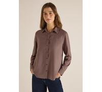 Langarmbluse CECIL, Damen, Gr. XXL (46), urban taupe, Stoff, 100% Viskose, unifarben, klassisch normal, V-Ausschnitt, Manschette, Blusen, aus softer Viskose (49099743-XXL) urban taupe