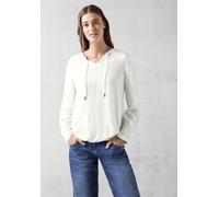 Langarmbluse CECIL, Damen, Gr. XXL (46), weiß (vanilleweiß), Stoff, 100% Viskose, unifarben, normal normal, V-Ausschnitt, Bündchen, Blusen, aus softer Viskose (52805565-XXL) vanilleweiß