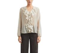 Leicht transparente Jacquard-Bluse 40 beige 2184790.8148.40