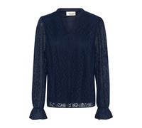 Langarmbluse CREAM "Bluse langarm CRDanika", Damen, Gr. 38, blau (navy blazer), Obermaterial: 100% Polyester PES., Blusen (16038708-38) navy blazer
