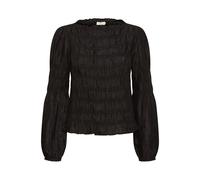 Langarmbluse CREAM "Bluse langarm CRHenva", Damen, Gr. 40, schwarz (pitch schwarz), Obermaterial: 55% Viskose LENZING ECOVERO CV LenzEcov. 45% Viskose CV., Blusen (75045918-40) pitch schwarz