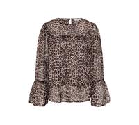 Langarmbluse CREAM "Damen Bluse langarm CRYuna", Damen, Gr. 36, beige (natrual animal spots), Obermaterial: 100% Polyester PES., Blusen (12679034-36) natrual animal spots