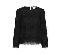 Langarmbluse CREAM "Langarm-Bluse CRHilda", Damen, Gr. 34, schwarz (pitch schwarz), Obermaterial: 100% Baumwolle CO., Blusen (49854630-34) pitch schwarz