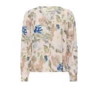 Langarmbluse CREAM "Langarm-Bluse CRLucia", Damen, Gr. 36, beige (hailey print with blau), Obermaterial: 70% Viskose CV. 30% Baumwolle CO., Blusen (76685408-36) hailey print with blau