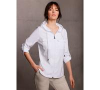 Langarmbluse CREATION L PREMIUM, Damen, Gr. 48, beige (ecru), 70% Modal, 30% Polyester, unifarben, Blusen (39969124-48) ecru