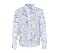 Langarmbluse GANT "FLORAL PRINT CTN VOILE", Damen, Gr. 36, weiß, Web, Obermaterial: 100% Baumwolle, gemustert, regular fit, Manschette, Blusen (50584455-36) weiß