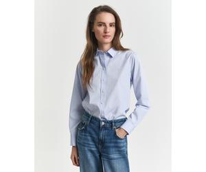 Langarmbluse GANT "REG POPLIN SHIRT", Damen, Gr. 36, blau (light blau), Web, Obermaterial: 100% Baumwolle, regular fit, Blusen (32227557-36) light blau