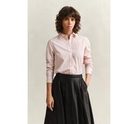 Langarmbluse GANT "REGULAR CLASSIC POPLIN STRIPE", Damen, Gr. 44, apricot pink, Web, Obermaterial: 100% Baumwolle, regular fit, Blusen (70322517-44) apricot pink