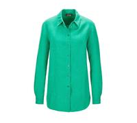 Langarmbluse GOLDNER "Bequeme Damen Businessbluse", Damen, Gr. 38, grün, Obermaterial: 100% Leinen LI., normal, Sonstiges, Blusen, Ohne (74416659-38) grün