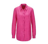 Langarmbluse GOLDNER "Bequeme Damen Businessbluse", Damen, Gr. 44, rosa (pink), Obermaterial: 100% Leinen LI., normal, Sonstiges, Blusen, Ohne (45628431-44) pink