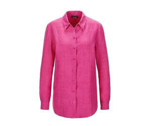Langarmbluse GOLDNER "Bequeme Damen Businessbluse", Damen, Gr. 48, rosa (pink), Obermaterial: 100% Leinen LI., normal, Sonstiges, Blusen, Ohne (45628431-48) pink