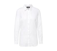 Langarmbluse GOLDNER "Kurzgröße Bequeme Damen Businessbluse", Damen, Gr. 20, weiß, Obermaterial: 100% Leinen LI., normal, Sonstiges, Blusen, Ohne (79593817-20) weiß