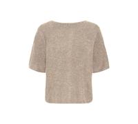 Langarmbluse ICHI "Kurzarm-Bluse IHKAMARA", Damen, Gr. L, beige (fungi), Obermaterial: 52% Polyacryl PAN. 30% Polyester PES. 15% Alpaka WP. 3% Elasthan EL., Blusen (20530801-L) fungi