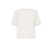 Langarmbluse ICHI "Kurzarm-Bluse IHKAMARA", Damen, Gr. L, weiß (cloud dancer), Obermaterial: 52% Polyacryl PAN. 30% Polyester PES. 15% Alpaka WP. 3% Elasthan EL., Blusen (22446957-L) cloud dancer
