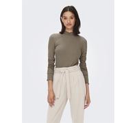 JDY Damen JDYfransiska L/S Highneck Top Jrs Noos Langarmshirt, Walnut, XL EU