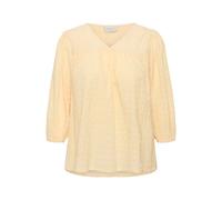 Langarmbluse KAFFE CURVE "Damen Bluse langarm KCmaisie", Damen, Gr. 54, gelb (sunlight), Obermaterial: 98% Baumwolle CO. 2% Elasthan EL., Blusen (29482312-54) sunlight