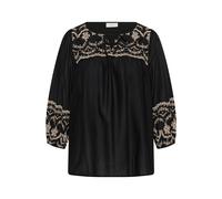 Langarmbluse KAFFE CURVE "Damen Langarm-Bluse KCkit", Damen, Gr. 48, schwarz (schwarz deep), Obermaterial: 100% Baumwolle CO., Blusen (55947950-48) schwarz deep