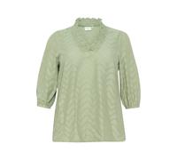 Langarm-Bluse Regular fit Oil Green EU 48 / UK 20