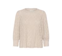 Langarmbluse KAFFE "Damen Bluse langarm KAtio", Damen, Gr. XL, beige (feather gray), Obermaterial: 99% Polyester PES. 1% Elasthan EL., Blusen (69954607-XL) feather gray