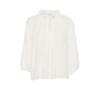 Langarmbluse KAFFE "Damen Langarm-Bluse KAlianna", Damen, Gr. 38, weiß (chalk), Obermaterial: 80% Viskose CV. 20% Nylon NY., Blusen (27399062-38) chalk