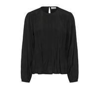 Langarmbluse KAFFE "Langarm-Bluse KAaria", Damen, Gr. 36, schwarz (schwarz deep), Obermaterial: 50% Viskose CV. 50% Viskose LENZING ECOVERO CV LenzEcov., Blusen (68860738-36) schwarz deep