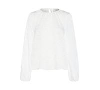 Langarmbluse KAFFE "Langarm-Bluse KAlauren", Damen, Gr. 44, weiß (chalk cc), Obermaterial: 100% Polyester PES., Blusen (54758139-44) chalk cc