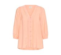 Langarmbluse KAFFE "Langarm-Bluse KAsonja", Damen, Gr. 46, orange (peach nectar), Obermaterial: 80% Viskose CV. 20% Polyamid PA., Blusen (36196761-46) peach nectar