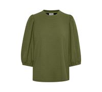 KAFFE Langarm-Shirt KAjanna Damen Shirt 3/4 Arm Rundhals Capulet Olive S