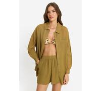 LSCN BY LASCANA Langarmbluse Damen green moss Gr.42